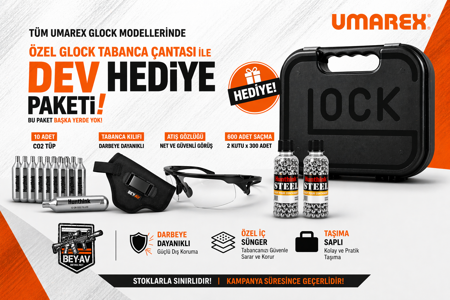 Umarex Glock Havalı Tabanca Hediye Kampanyası