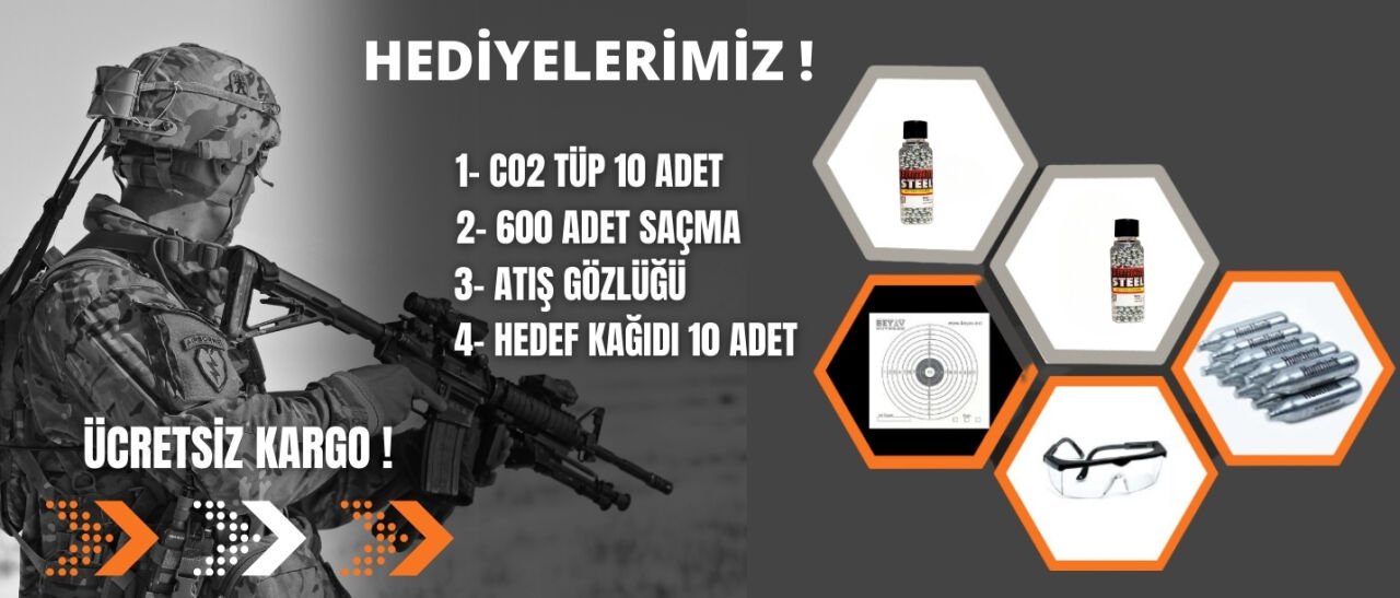 Havalı Tabanca Yanında Gelen Hediyeler
