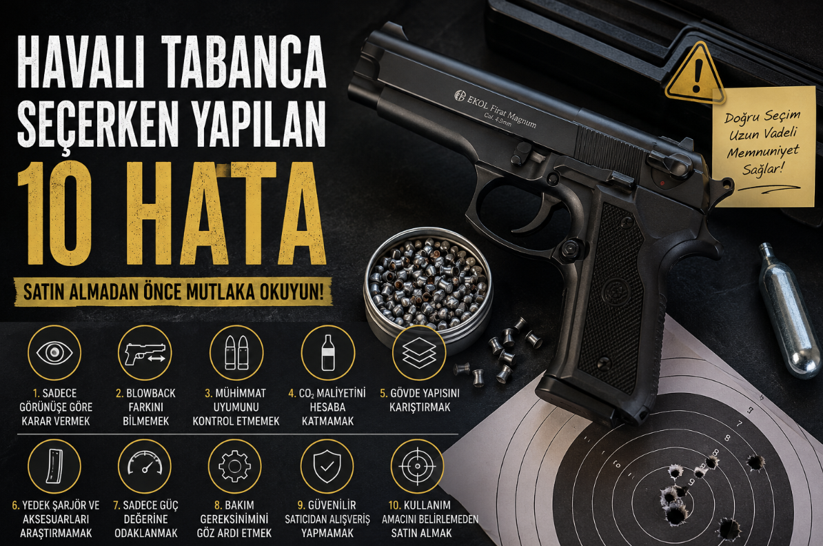 Havalı Tabanca Seçerken Yapılan 10 Hata (Satın Almadan Önce Mutlaka Okuyun) 