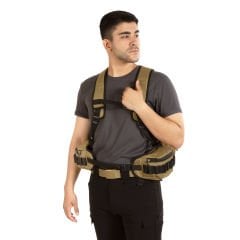 Hunthink Çantalı Yelek,Avcı Çantası Camel