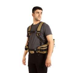 Hunthink Çantalı Yelek,Avcı Çantası Camel