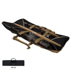 Bey Av Tüfek Taşıma Çantası Çift Tüfek ,Tan Rengi