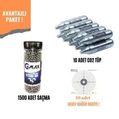 Avantajlı Havalı Tabanca Bb ve CO2 Tüp seti