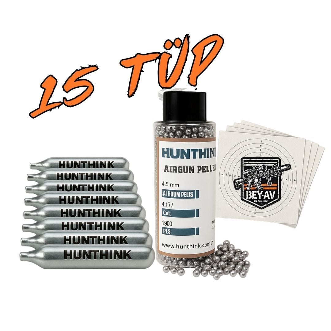 Avantajlı Havalı Tabanca Bb ve CO2 Tüp seti-15li