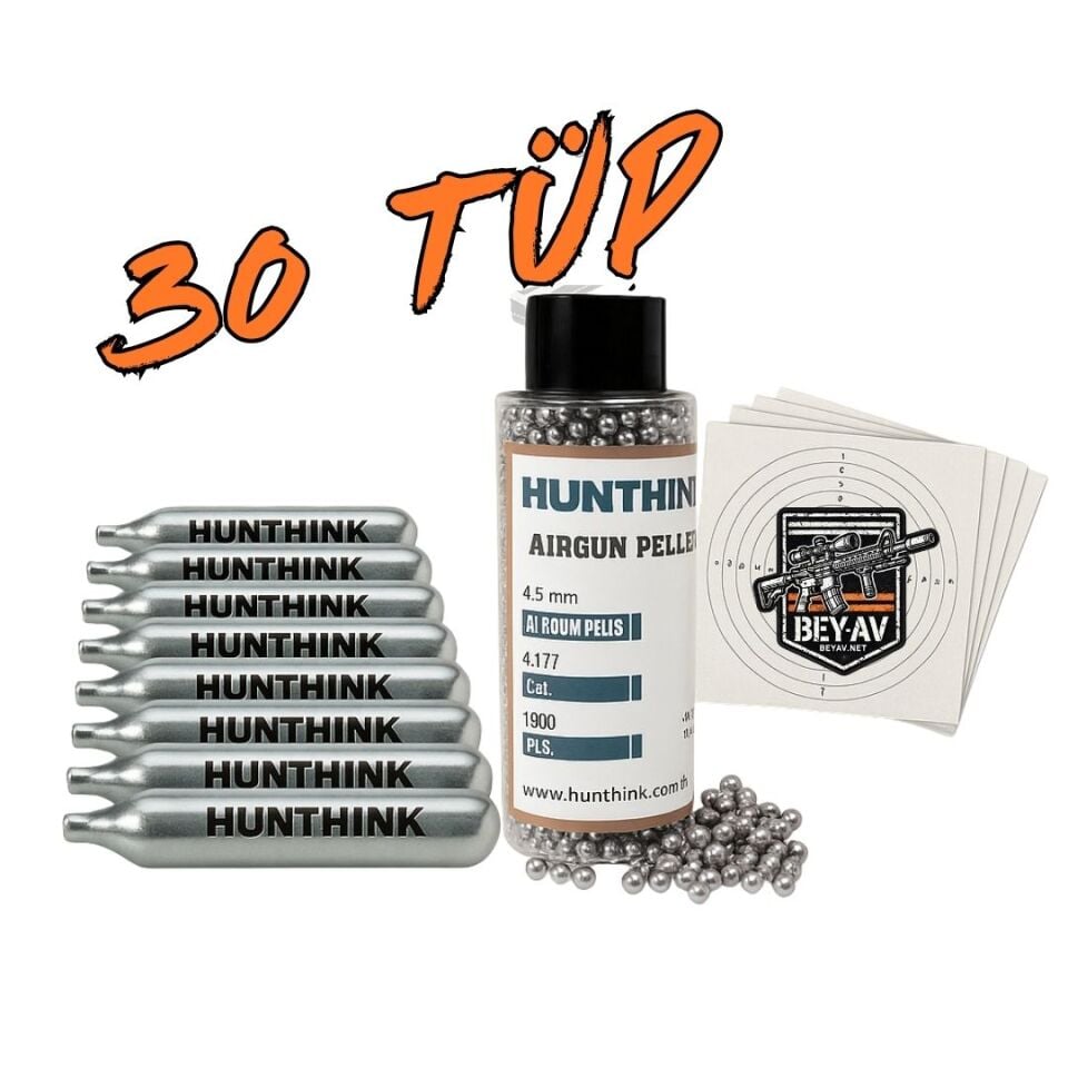 Avantajlı Havalı Tabanca Bb ve CO2 30 Tüp seti