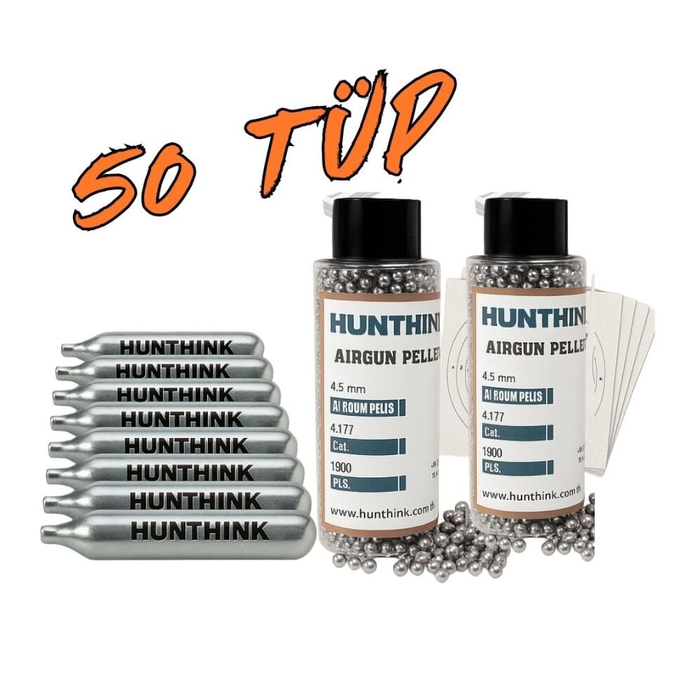 Avantajlı Havalı Tabanca Bb ve CO2 50 Tüp seti