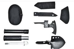 Multitools Katlanır Kürek, Balta, Bıçak, Testere, Çekiç ,Çapa Seti