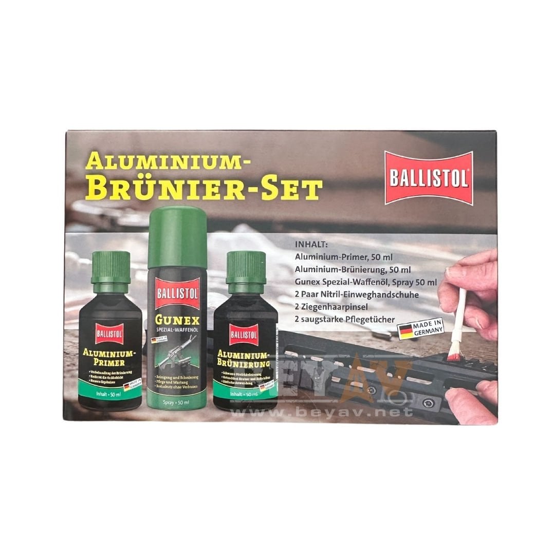 Ballistol Alüminyum Brünıer Boya Seti