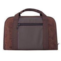 Süet Tabanca Çantası- Kahverengi