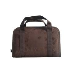 Süet Tabanca Çantası- Kahverengi