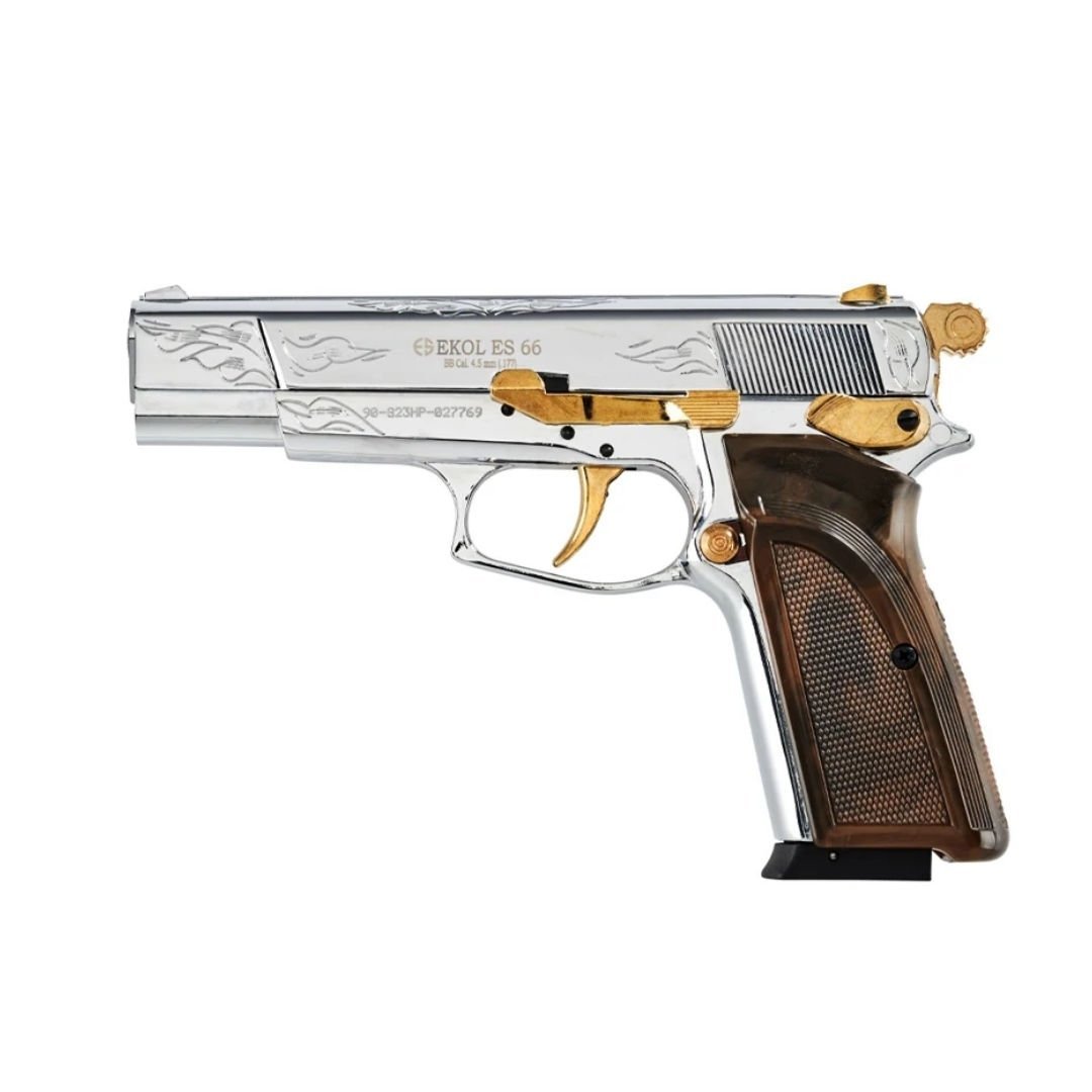 Ekol  Es66 Havalı Tabanca 4.5 mm - Altın İşlemeli