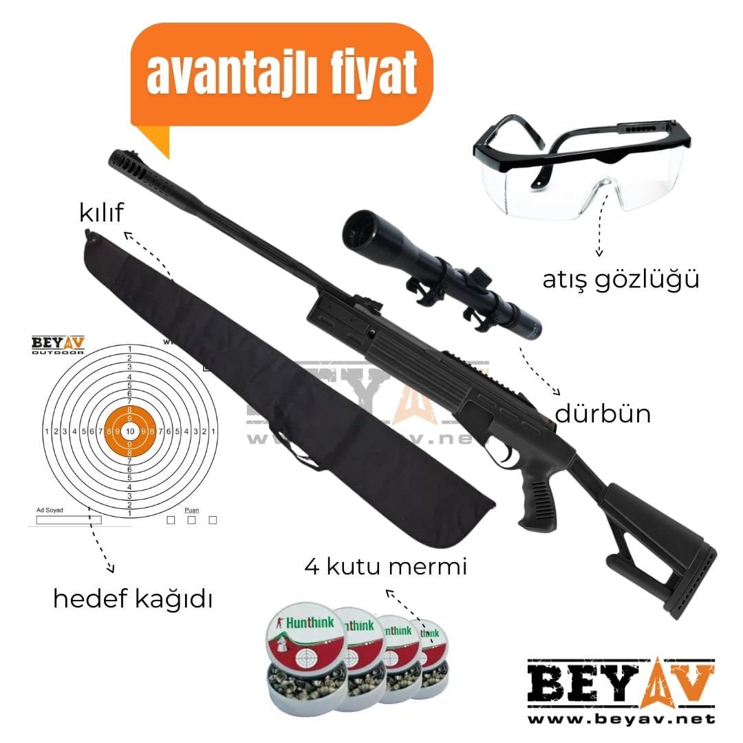 Hatsan Airtact Havalı Tüfek 5.5 Avantajlı Set