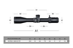 Swampdeer HD PRO 4-16X44 SFIR FFP Tüfek Dürbünü
