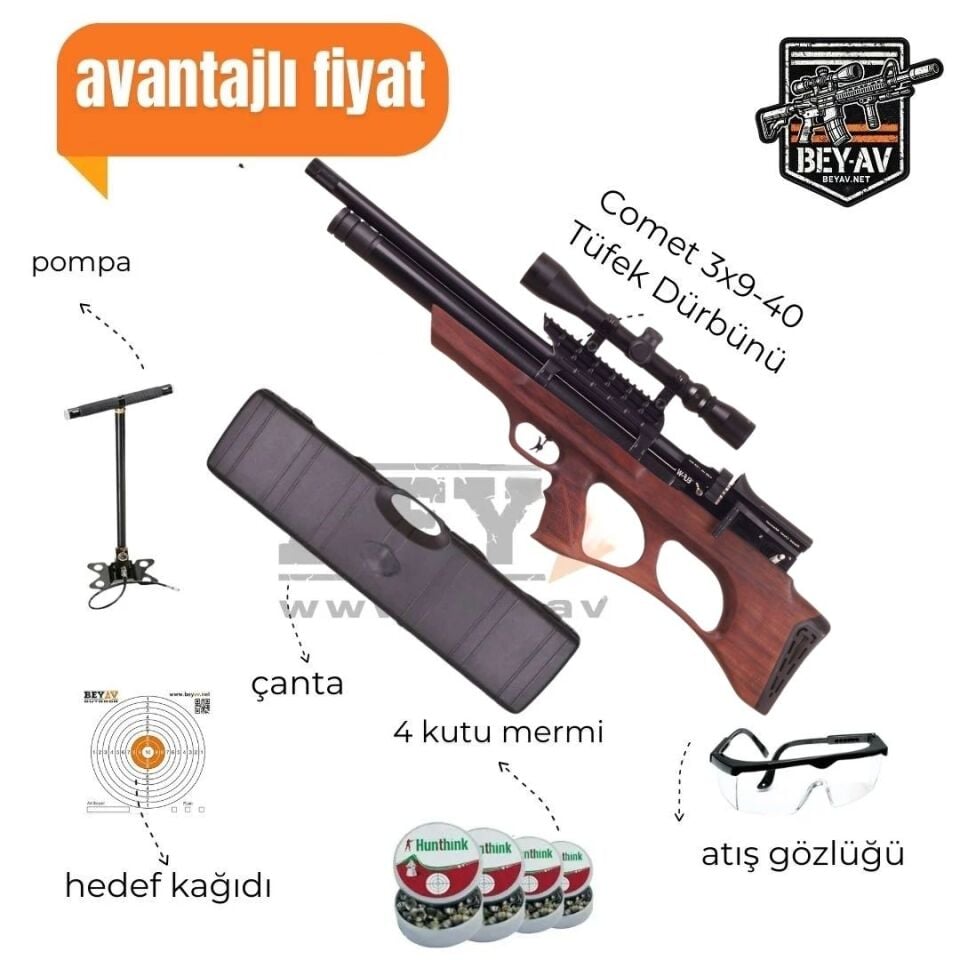 Niksan Elf-W PCP Havalı Tüfek Full Set