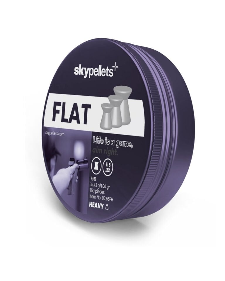 Skypellets Flat Heavy 5,5mm 15,43 G Havalı Saçma Pellet -125 adet