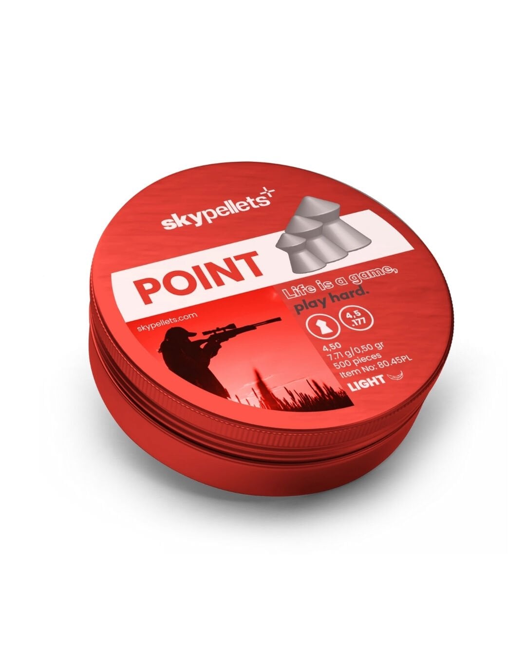 Skypellets Poınt Lıght 4,5mm 7,71  g Havalı Saçma Pellet -500 adet