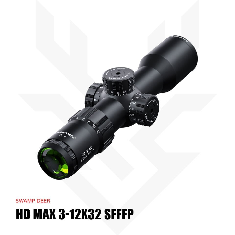 SwampDeer HD Max 3‑12×32 SF FFP Tüfek Dürbünü