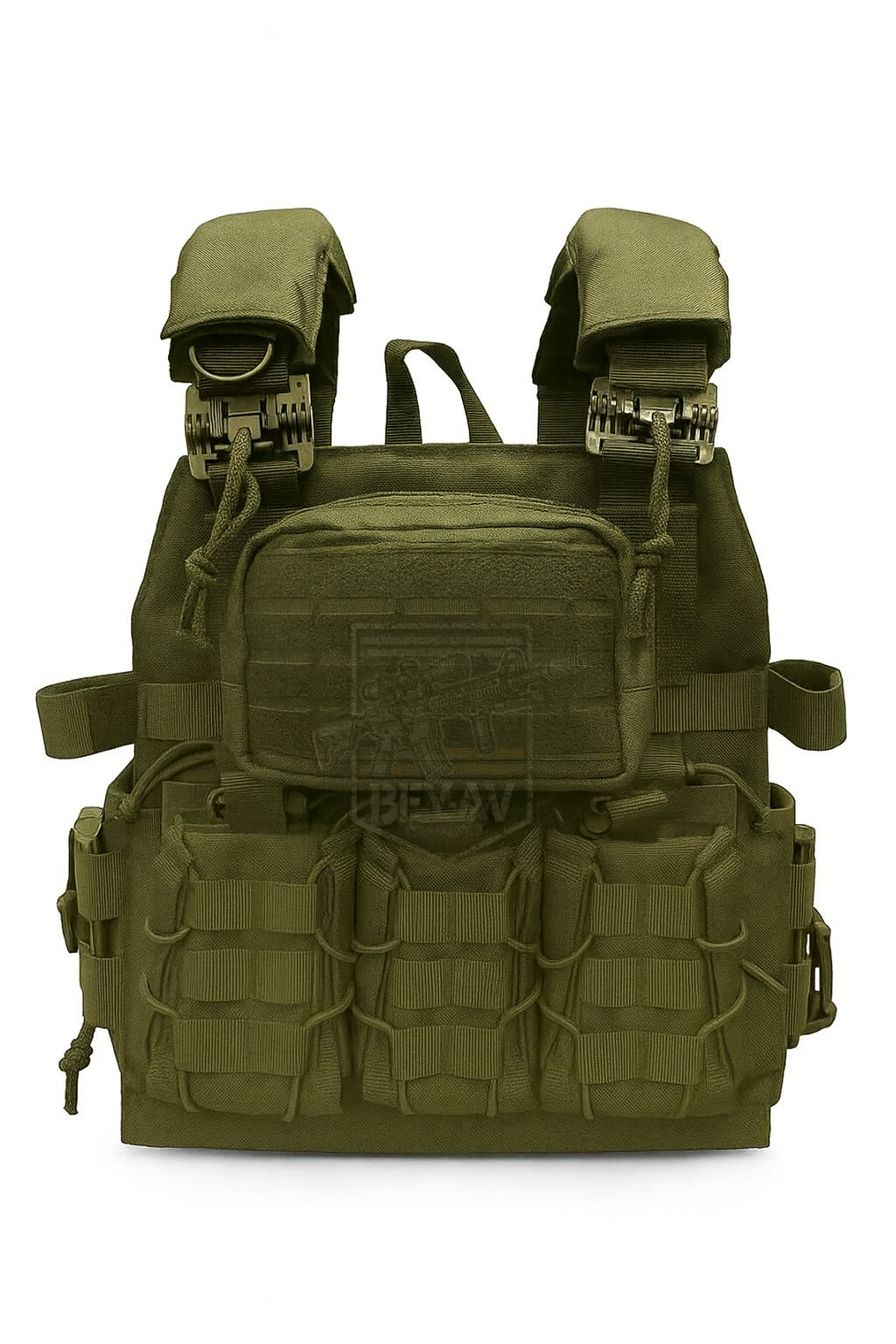 Hunthink Taktikal Çift Kurtarmalı Hücum Yeleği Haki