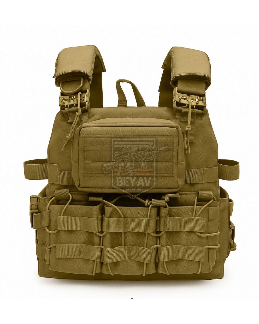 Hunthink Taktikal Çift Kurtarmalı Hücum Yeleği Tan