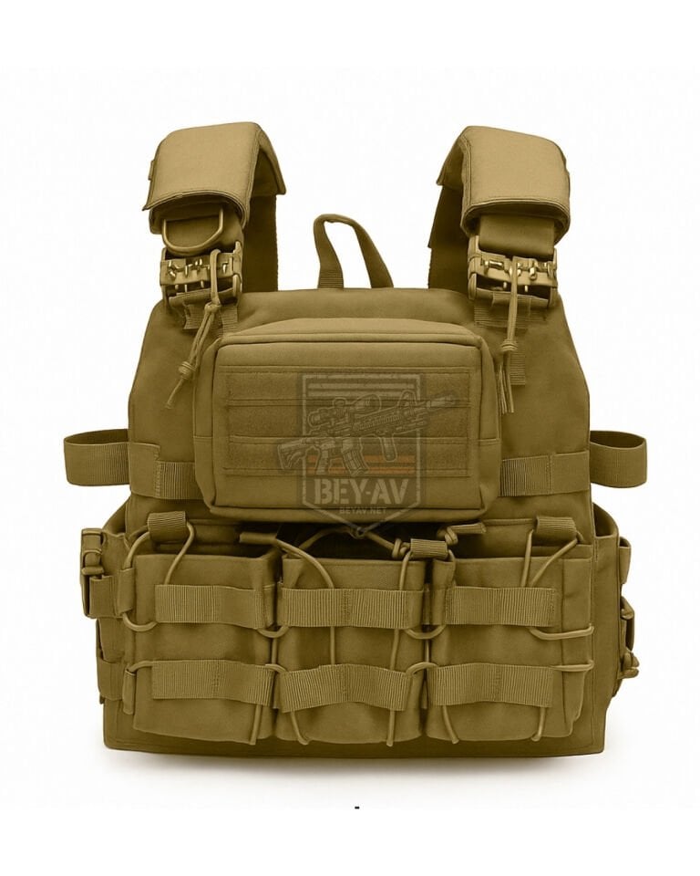 Hunthink Taktikal Çift Kurtarmalı Hücum Yeleği Tan