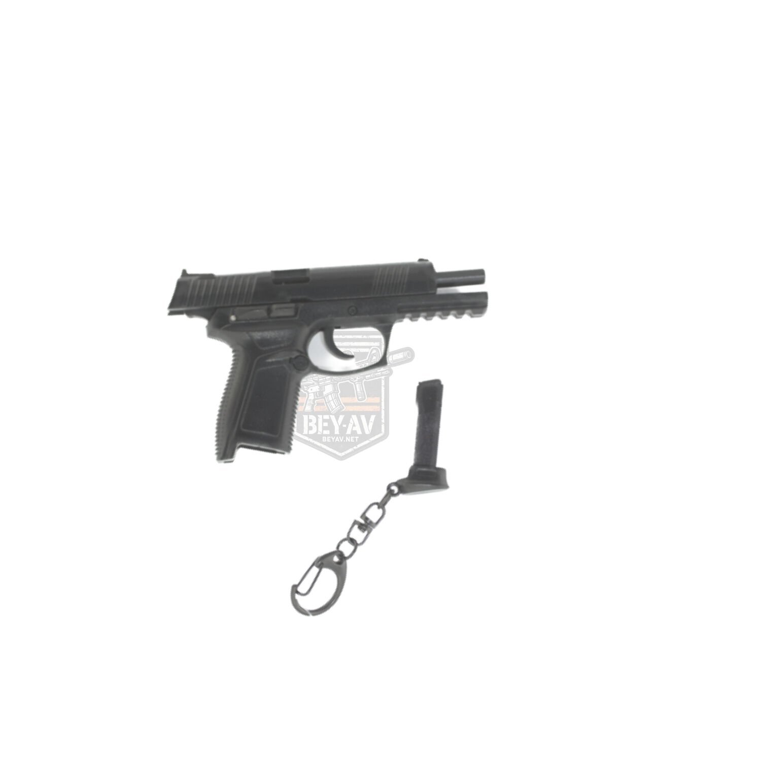 Hareketli Mini Tabanca Anahtarlık (Şarjörlü)