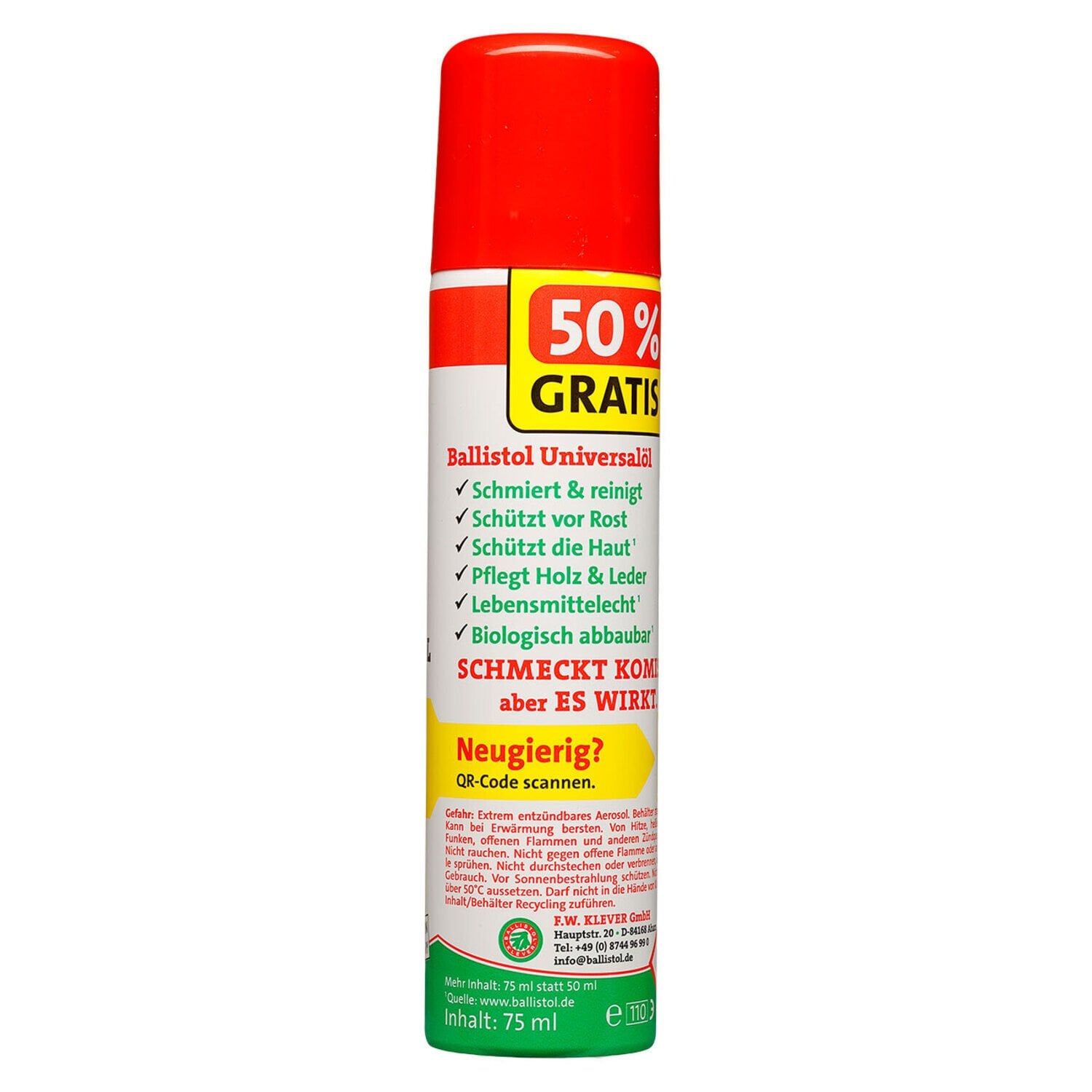 Ballistol Universal Sprey Yağ 75ml Kampanyalı