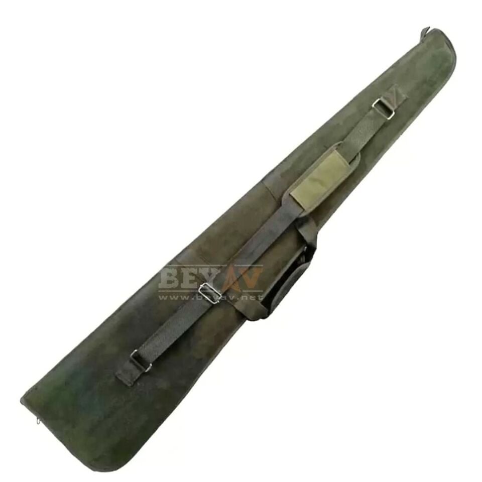 Lüks Tüfek Kılıfı Süet Haki 120 Cm