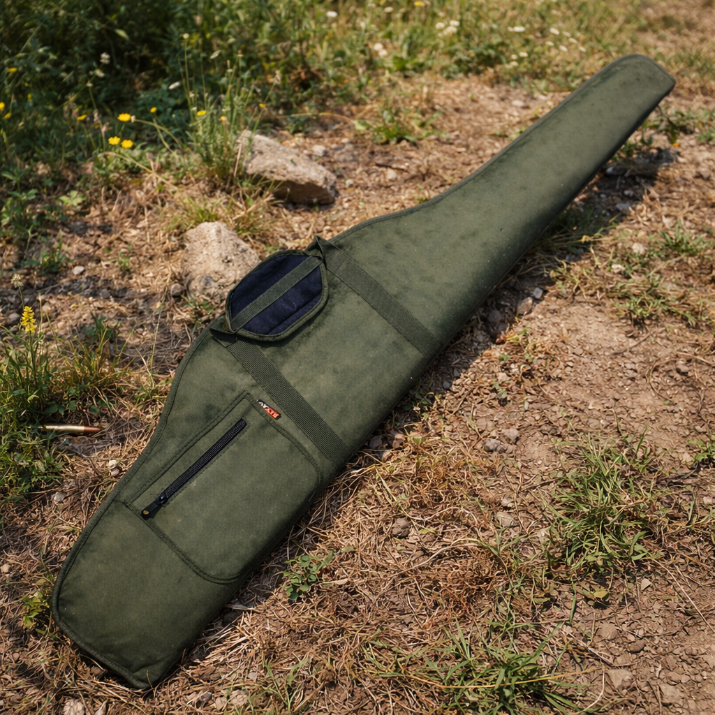 Bey Av Premium Süet Uzun Ekipman Çantası - Haki