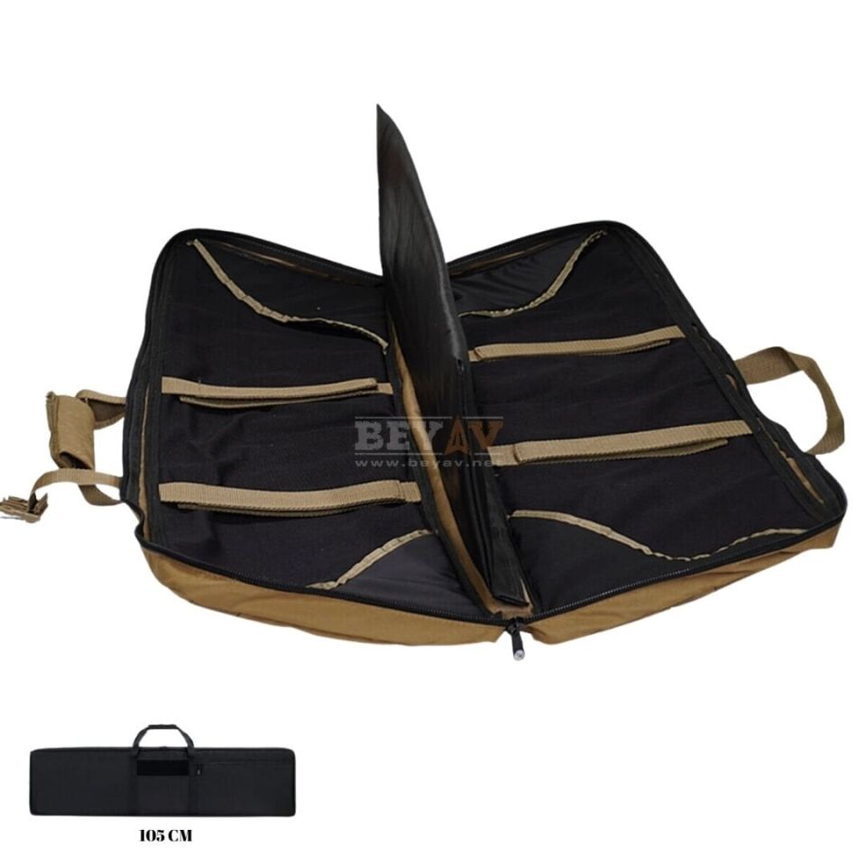 Çift Taşıma Çantası Tan Rengi – 5 Bölmeli, Sırt Askılı - Tan Rengi