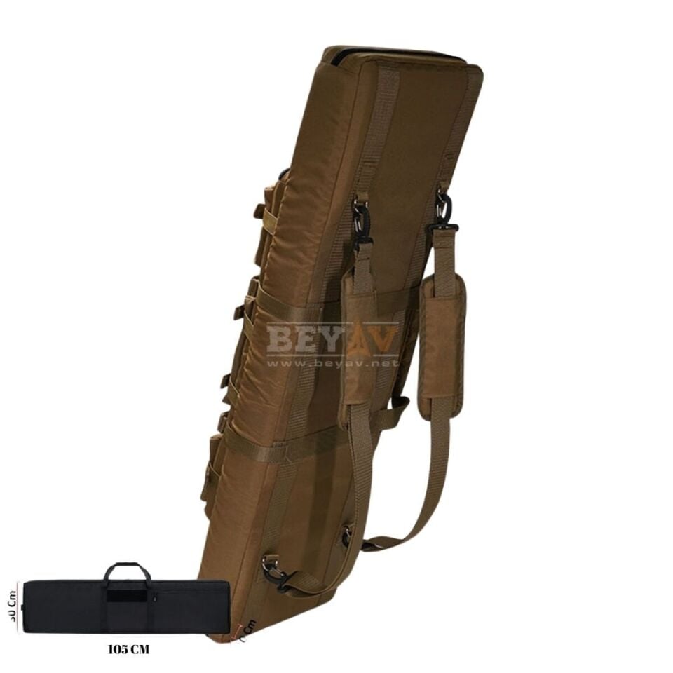 Çift Taşıma Çantası Tan Rengi – 5 Bölmeli, Sırt Askılı - Tan Rengi