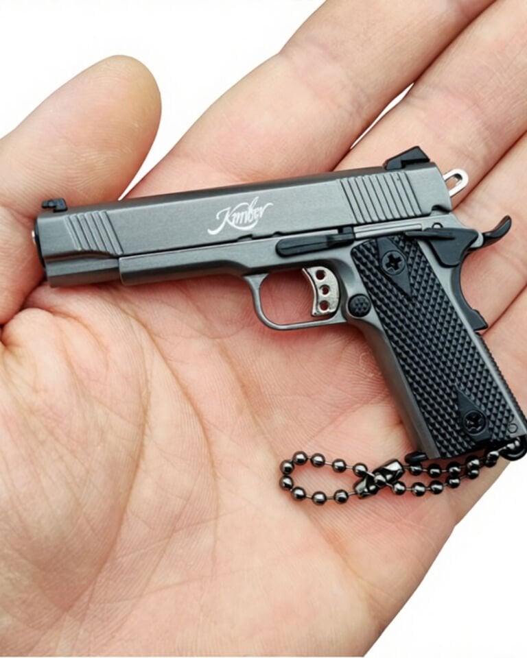 Colt Metal Minyatür Hareketli Anahtarlık - Füme