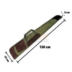 Lüks Tüfek Kılıfı Süet Haki 130 Cm