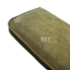 Lüks Tüfek Kılıfı Süet Haki 130 Cm