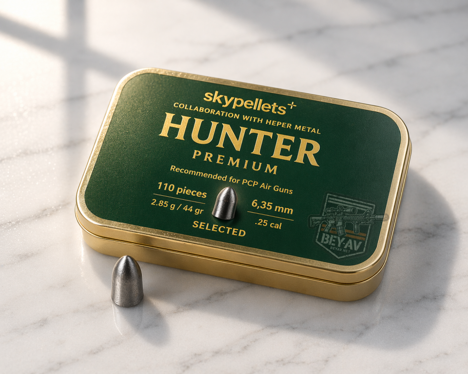 Skypellets Hunter Premıum 6,35 mm Havalı Tüfek Saçması-Pellet