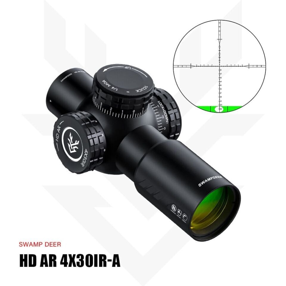 Swampdeer HD AR 4X30 IR-A Sabit 4x Tüfek Dürbünü (SFP)