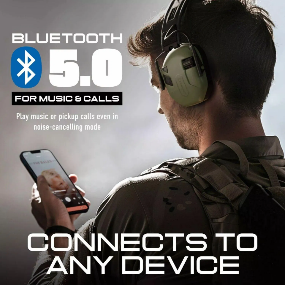 EARMOR M300T IPSC Edition Haki Bluetooth Elektronik Atış Kulaklığı